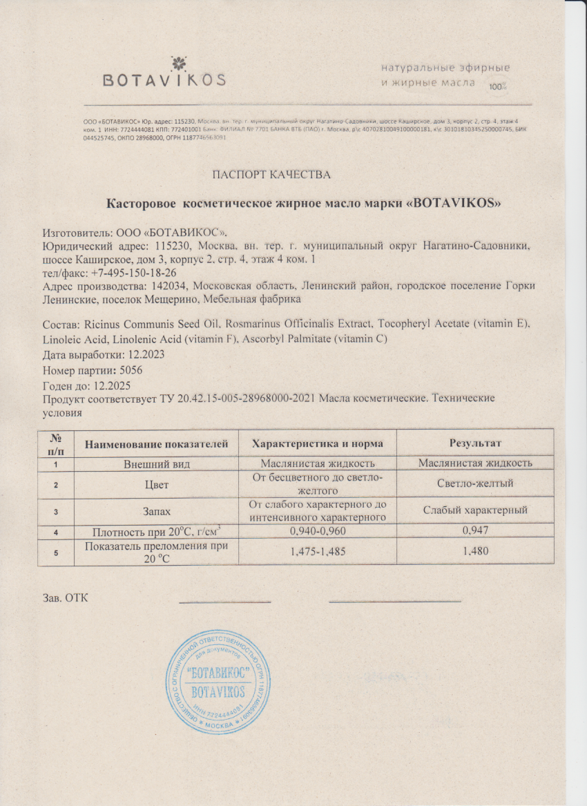 Паспорт №122023